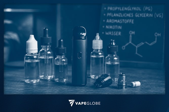 Vape Bauteile und Inhaltsstoffe