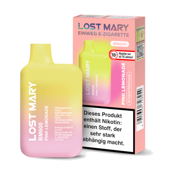 Lost Mary Pink Lemonade BM600