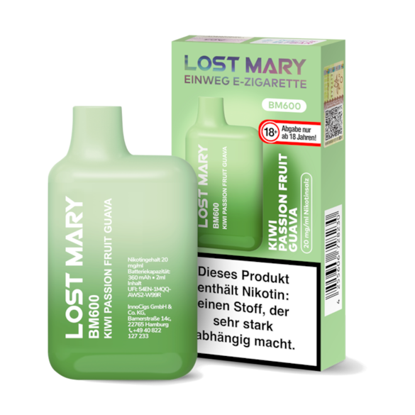 Lost Mary Kiwi Passionfruit Guava BM600