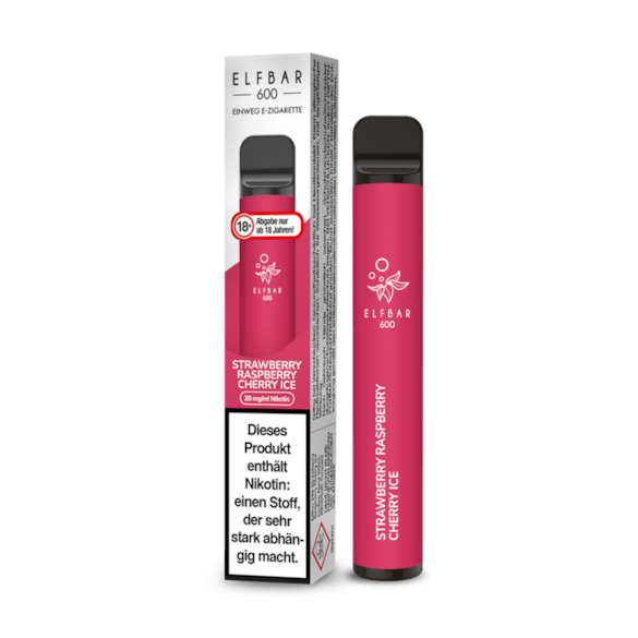Elf Bar Strawberry Raspberry Cherry Ice 600