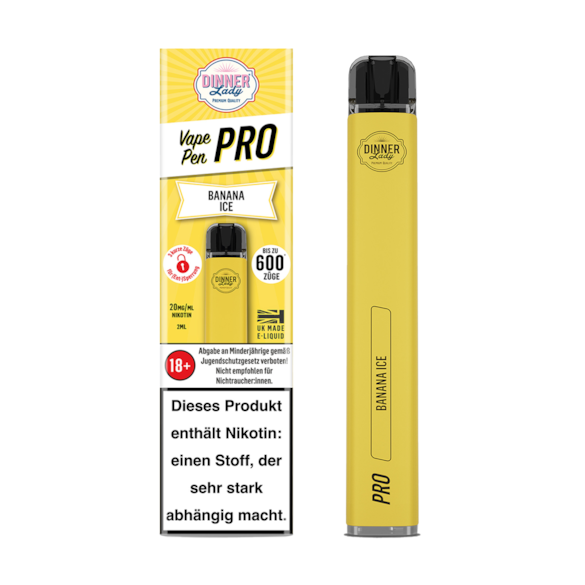 Dinner Lady Vape Pen Pro Banana Ice 600