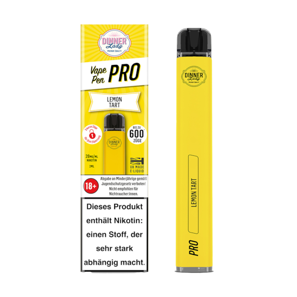 Dinner Lady Vape Pen Pro Lemon Tart 600