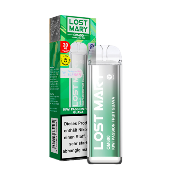Lost Mary Kiwi Passion Fruit Guava QM600