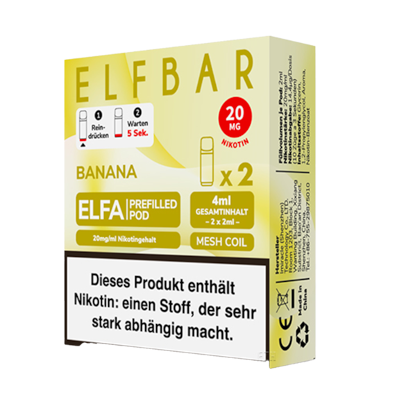 Elf Bar Elfa 2er Pod Banana