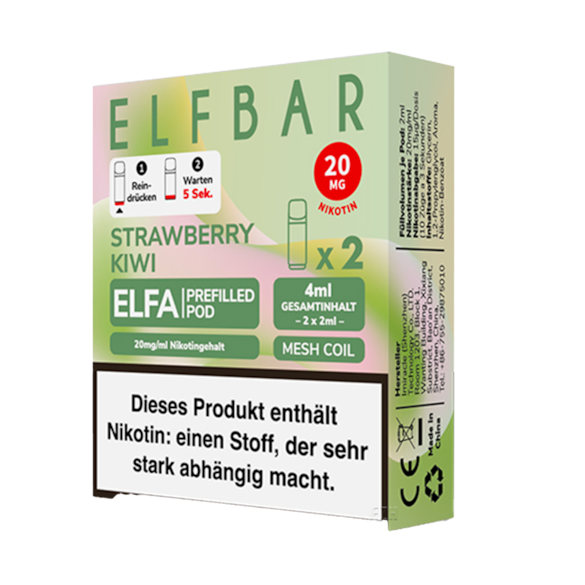 Elf Bar Elfa 2er Pod Strawberry Kiwi