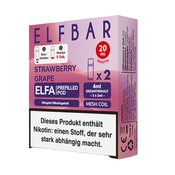 Elf Bar Elfa 2er Pod Strawberry Grape
