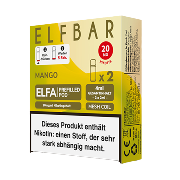 Elf Bar Elfa 2er Pod Mango