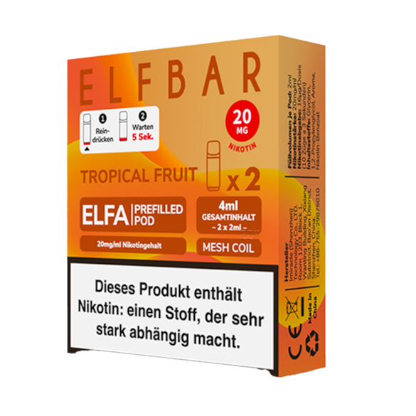 Elf Bar Elfa 2er Pod Tropical Fruit