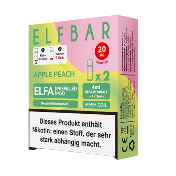 Elf Bar Elfa 2er Pod Apple Peach