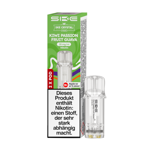 SKE Crystal Plus 2er Pod 600 Kiwi Passion Fruit Guava