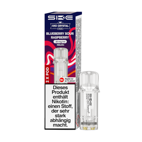 SKE Crystal Plus 2er Pod 600 Blueberry Sour Raspberry