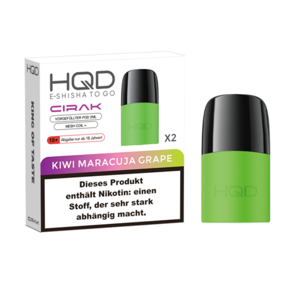 HQD CIRAK Kiwi Maracuja Grape (2er Pack)
