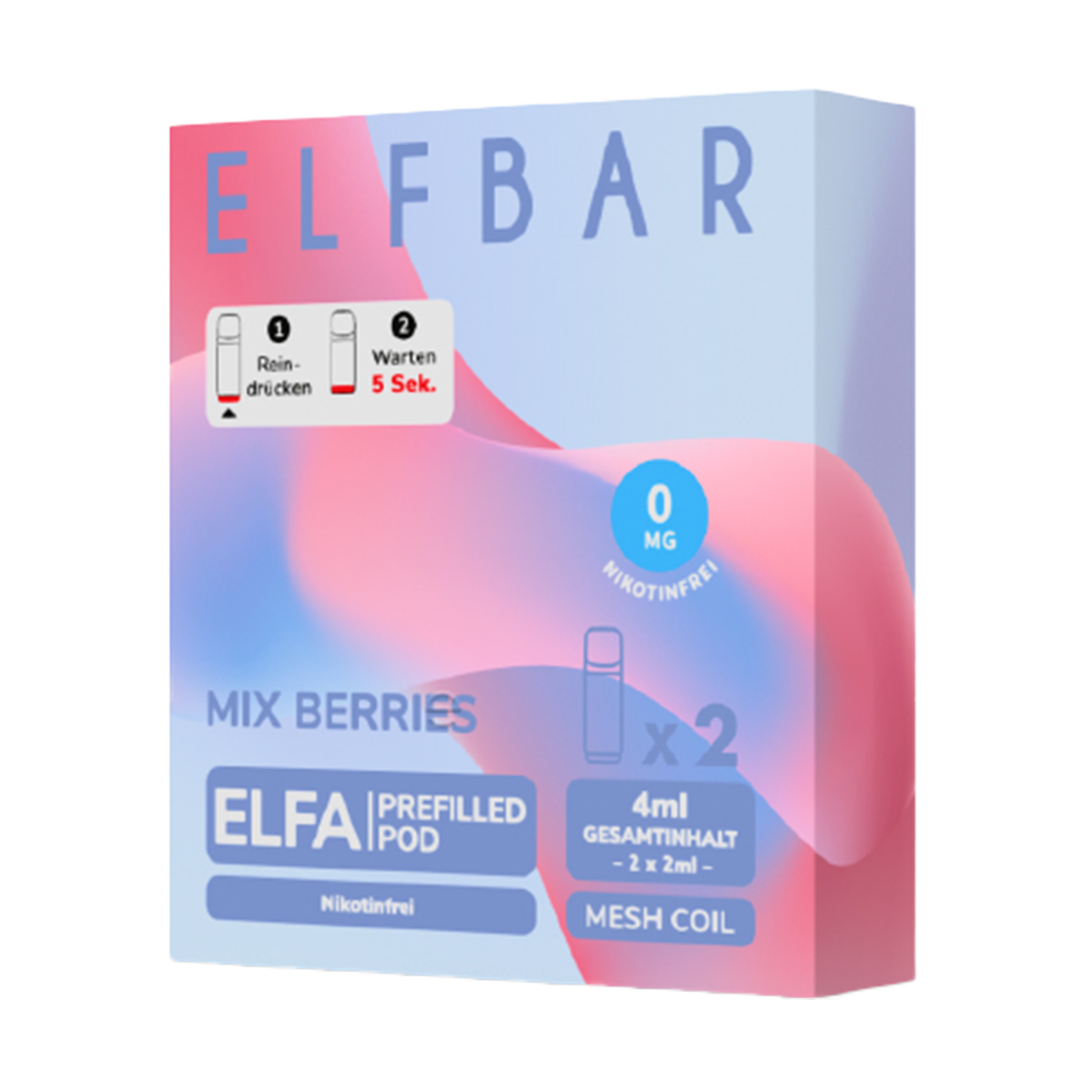 elfbar elfa master akku ELF BAR Elfa Pro Mix Berries Prefilled Pod main image 0