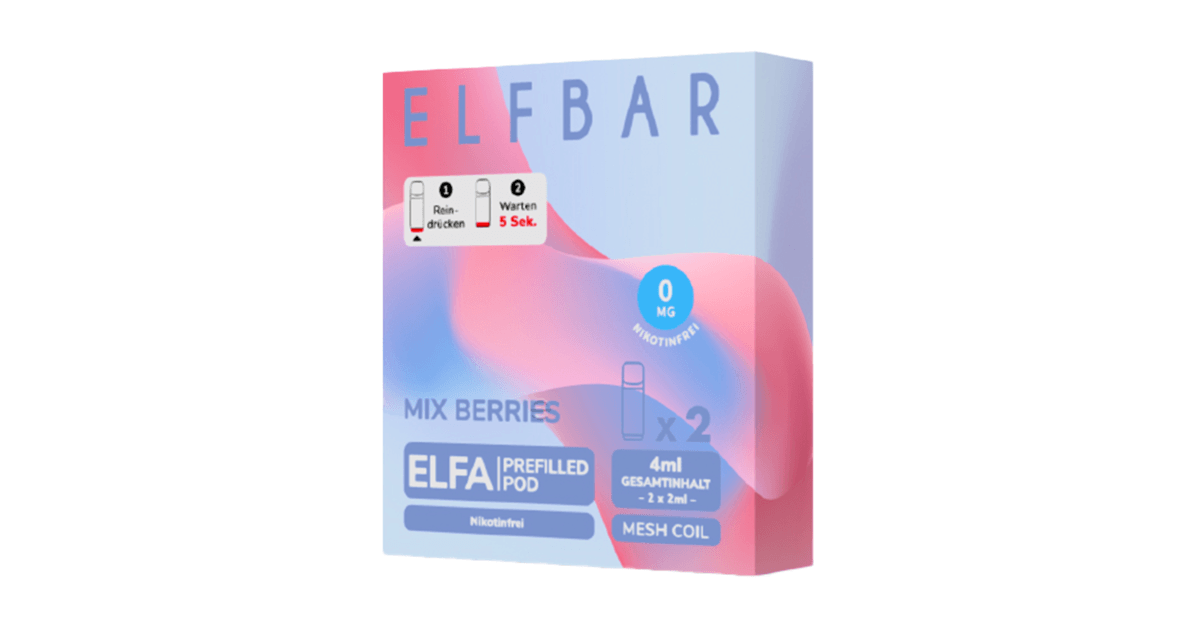 elfbar mix berries geschmack Elf Bar Elfa 2er Pod | Gratis Versand zitrone mixed berries liquid Farbe:Blau Elfbar 600 Pink Lemonade