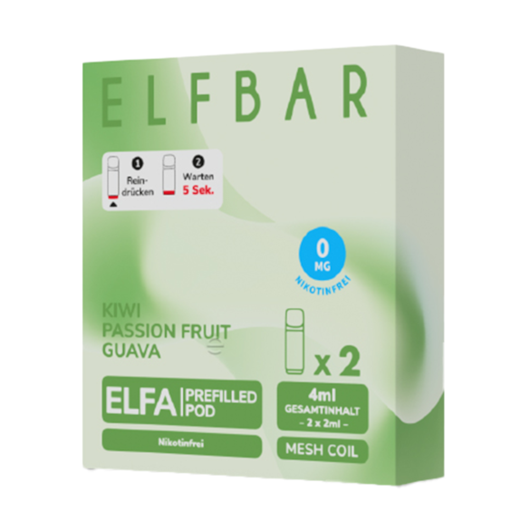 Elf Bar Elfa 2er Pod Kiwi Passion Fruit Guava