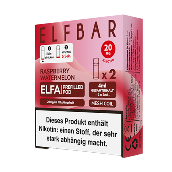 Elf Bar Elfa 2er Pod Raspberry Watermelon
