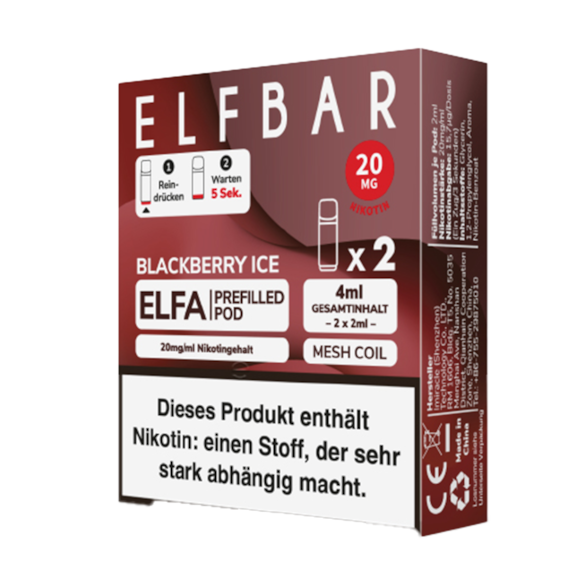 Elf Bar Elfa 2er Pod Blackberry Ice
