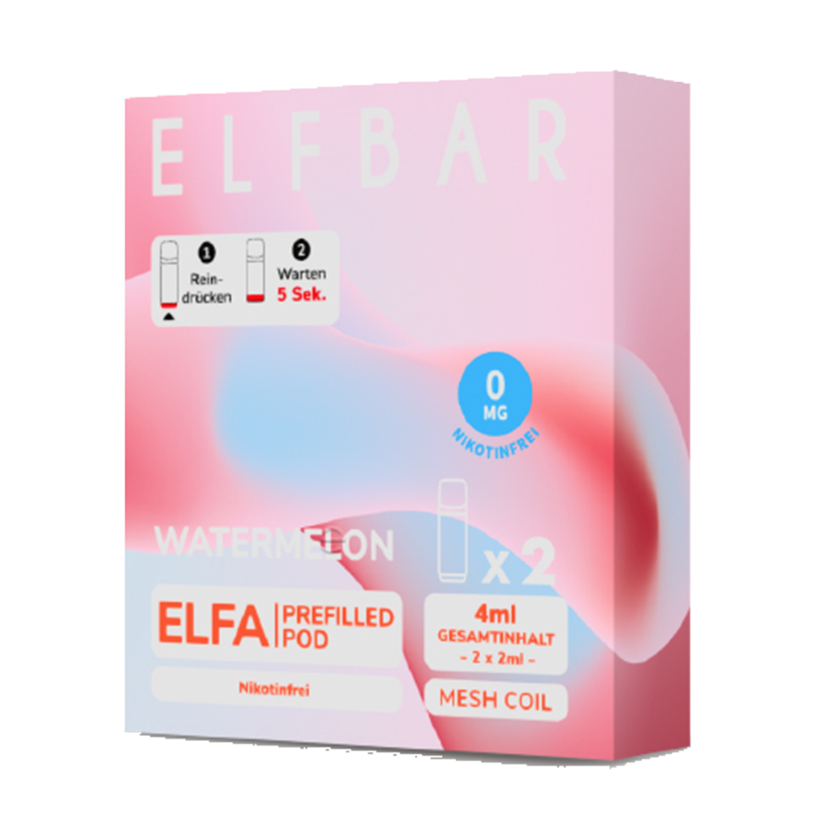 elfbar pods watermelon Watermelon ELFA Pod Precaricate Elf Bar main image 0