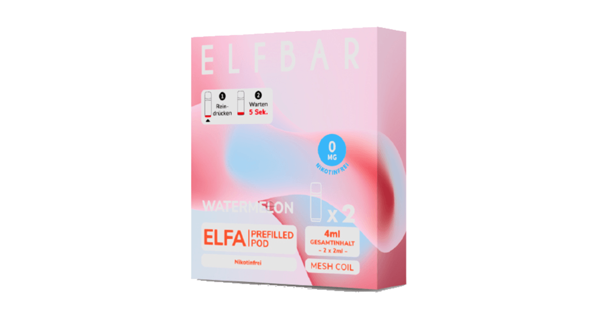 elfbar wassermelone pods Elf Bar Elfa 2er Pod Watermelon | Gratis Versand elf bar pods wassermelone Lost Mary BM600 Menthol Not-In-Clearance Sorte:Menthol