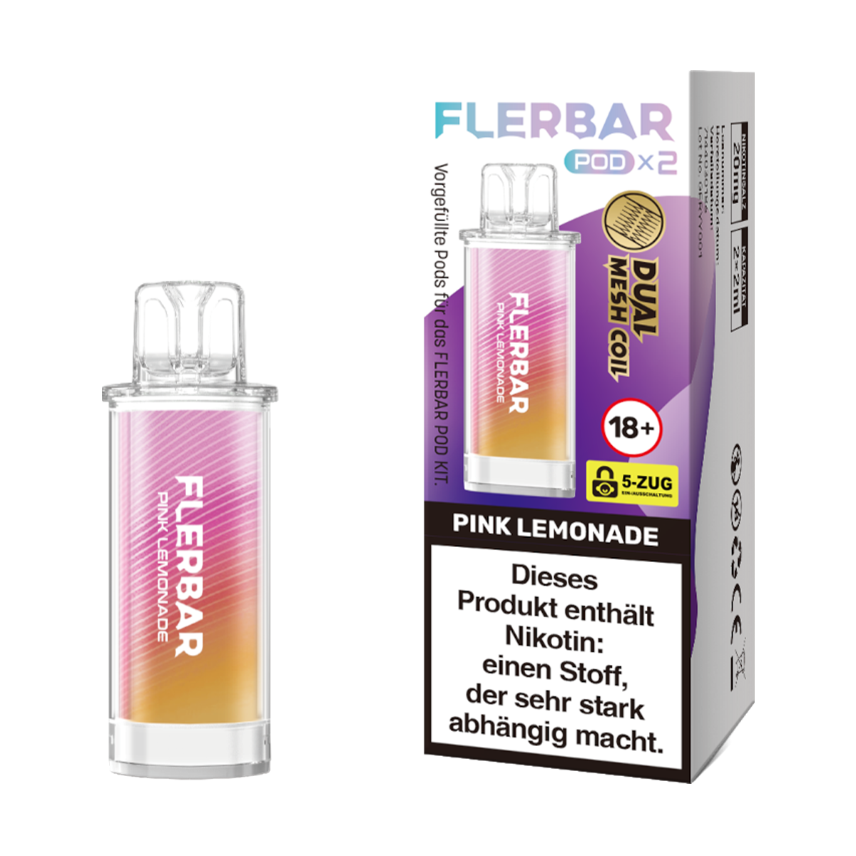 elfbar elfa master akku Pink Lemonade ELFA Pod Preload | Elf Bar main image 1