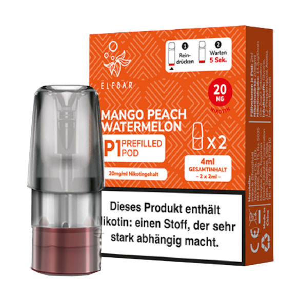 Elf Bar Mate 500 2er Pod Mango Peach Watermelon