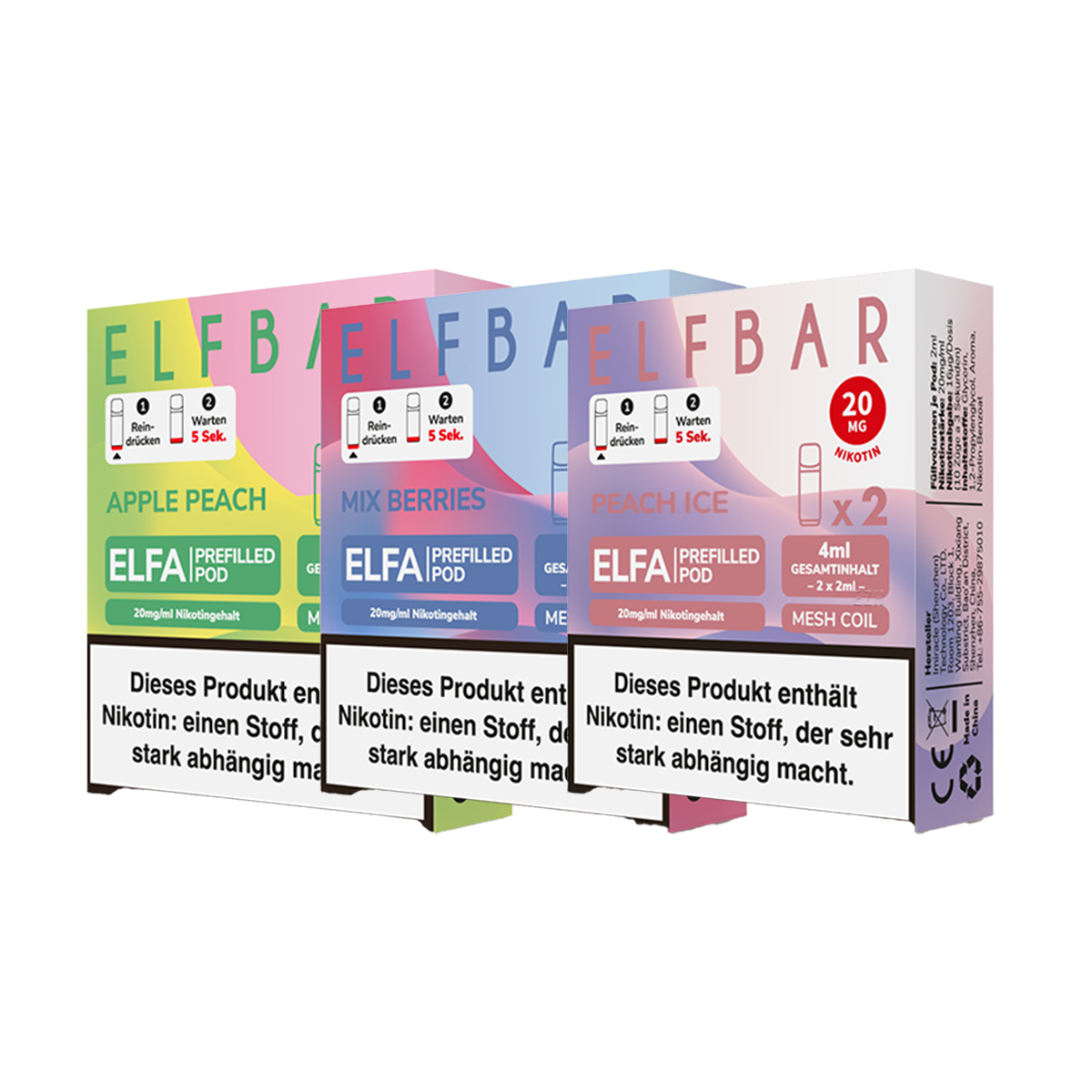 Elfa Pods 20mg Mixpack 3-pack | Gratis Versand | Gnstiger Preis