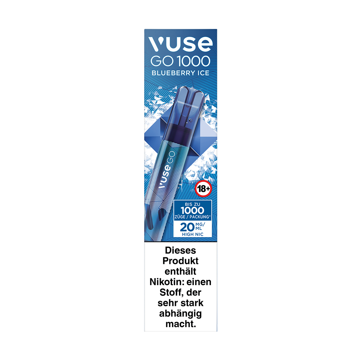 Kaufen Sie Vuse Go 1000 Blueberry Ice | VapeGlobe