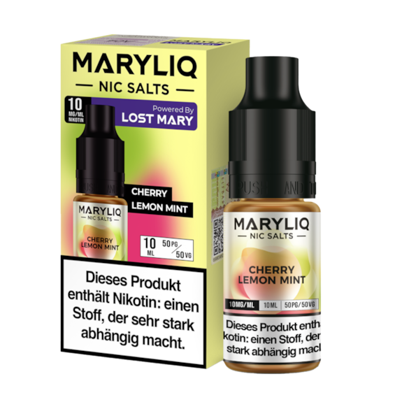 MARYLIQ Liquid Cherry Lemon Mint Nic Salt