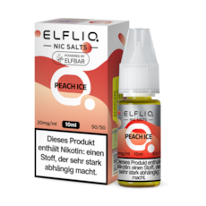 ELFLIQ Liquid Peach Ice Nic Salt