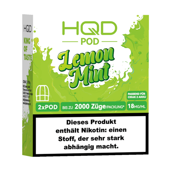 HQD CIRAK 2 Lemon Mint 2er Pod