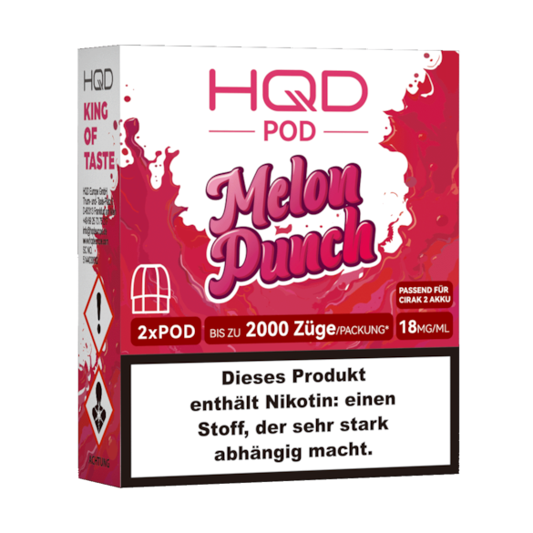 HQD CIRAK 2 Melon Punsch 2er Pod