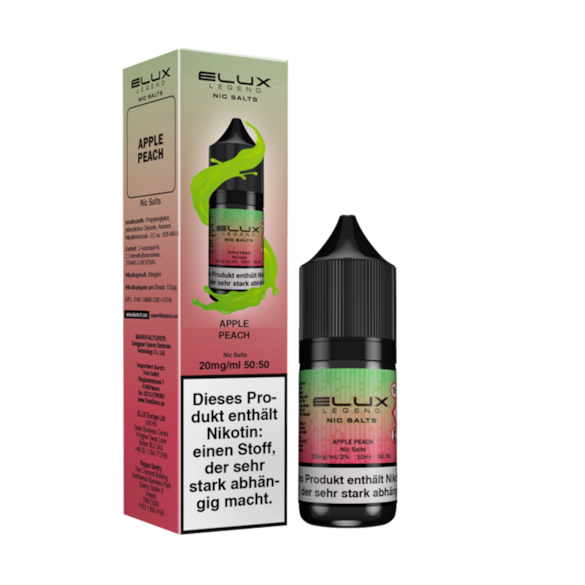 Elux Liquid Apple Peach Nic Salt