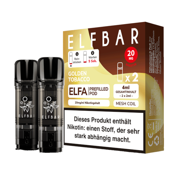 Elf Bar Elfa Golden Tobacco 2er Pod