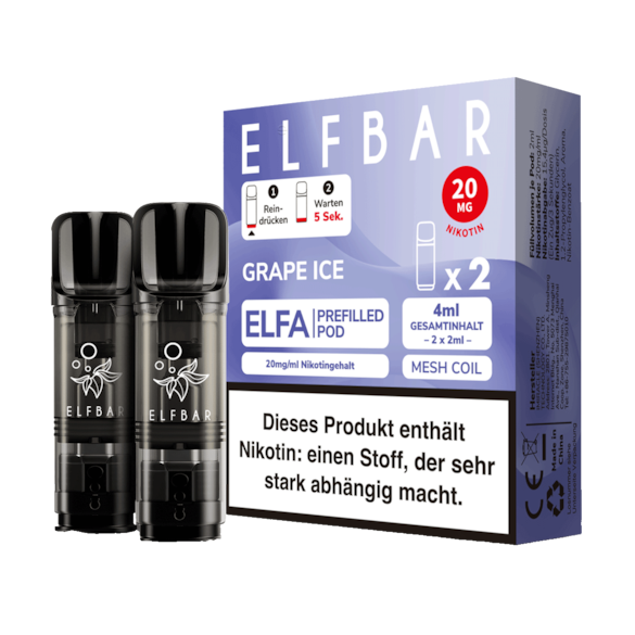 Elf Bar Elfa Grape Ice 2er Pod