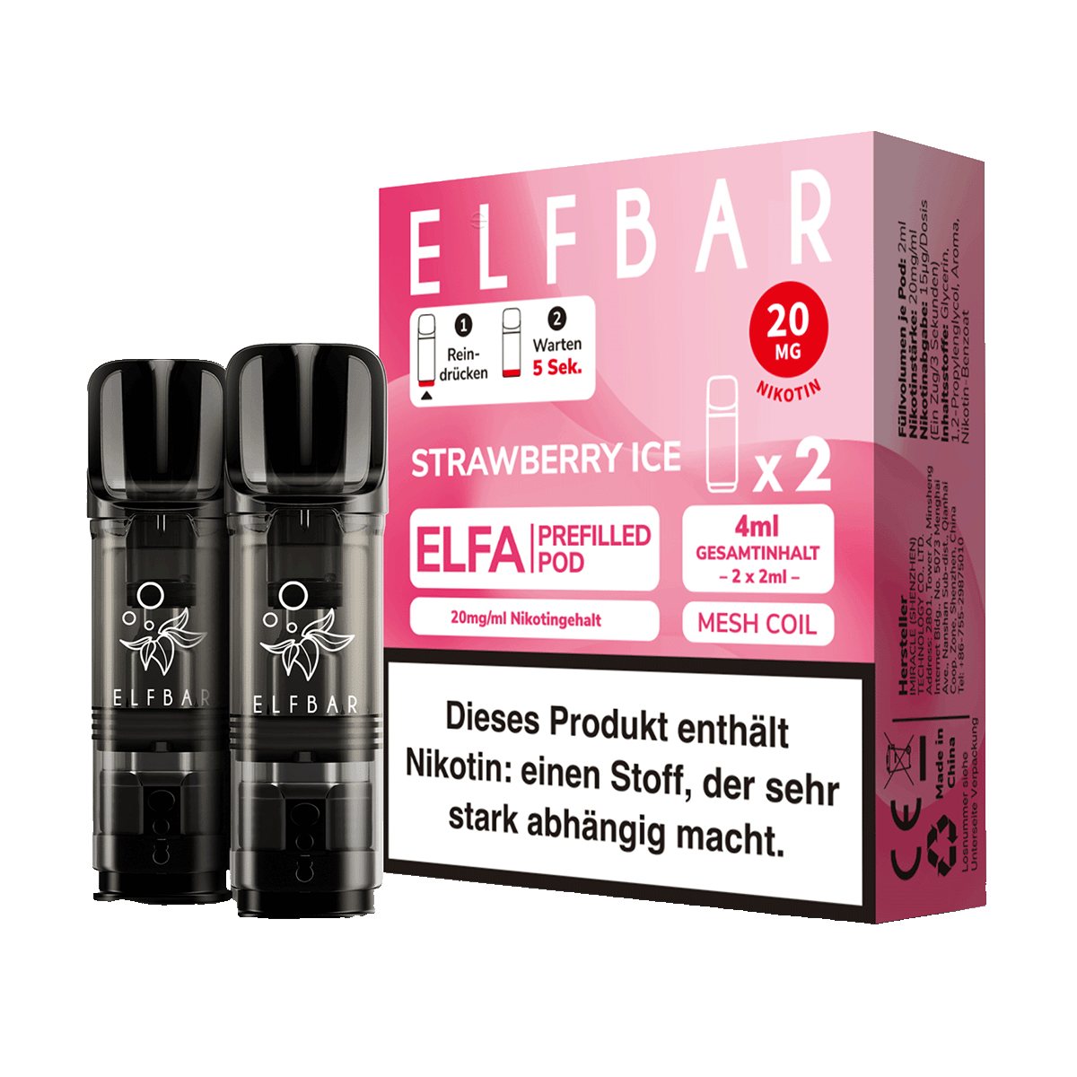 elfbar elfa master akku ELFBAR ELFA Pods - 30er Mix-Bundle main image 1